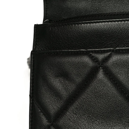 Chanel Lambskin Quilted Chanel 19 Wallet On Chain WOC Black 14 of 15