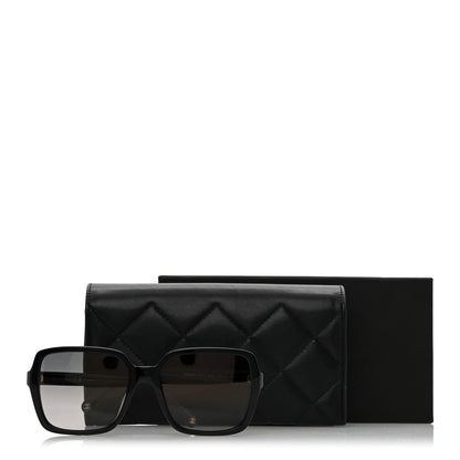 Chanel Acetate Polarized Square Sunglasses 5505-A Black 7 of 7