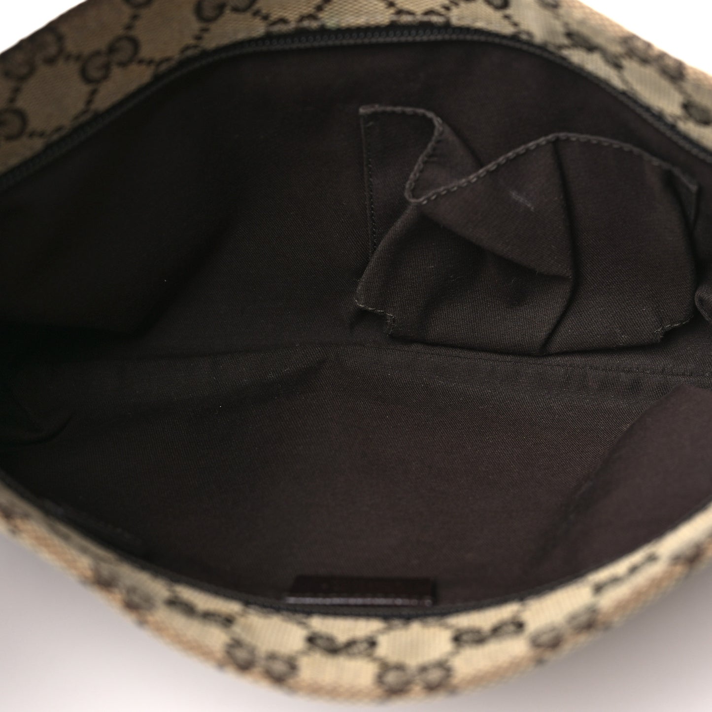 Monogram Web Small Flat Messenger Crossbody Dark Brown