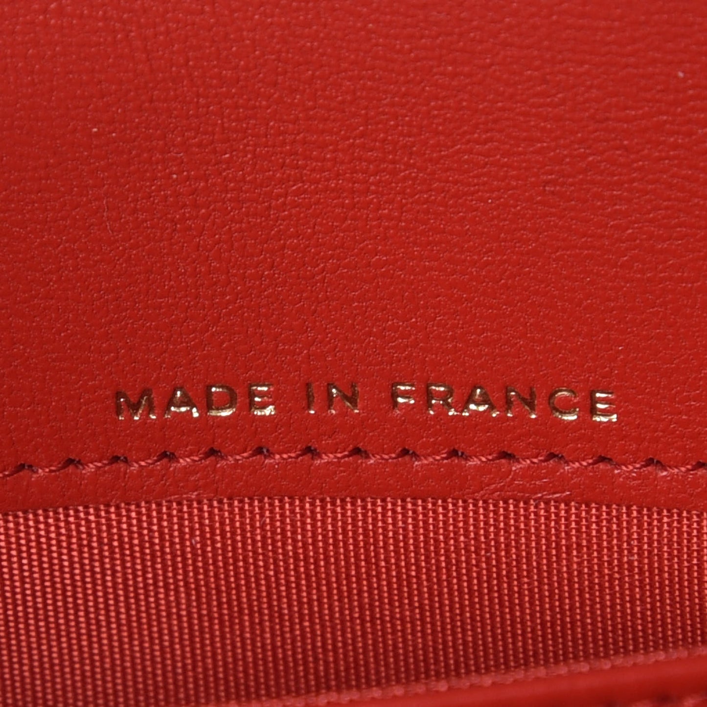 Lambskin Quilted Boy Flap Wallet Red