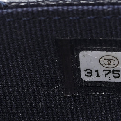 Chanel Caviar Quilted Flap Card Holder Navy Blue 8 of 8