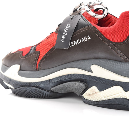 Balenciaga Fabric Mesh Mens Triple S Sneakers 47 Rouge Black 14 of 17