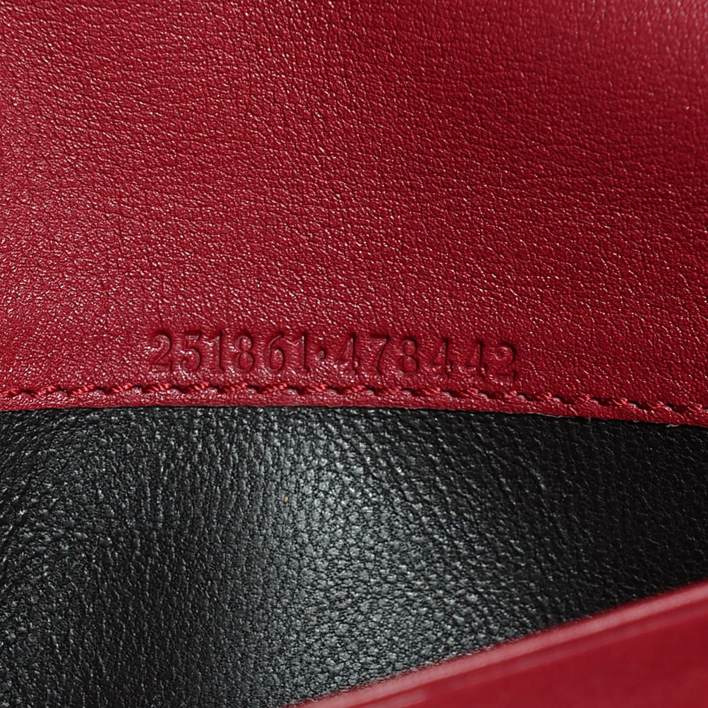 Guccissima Lovely Heart Continental Wallet Red