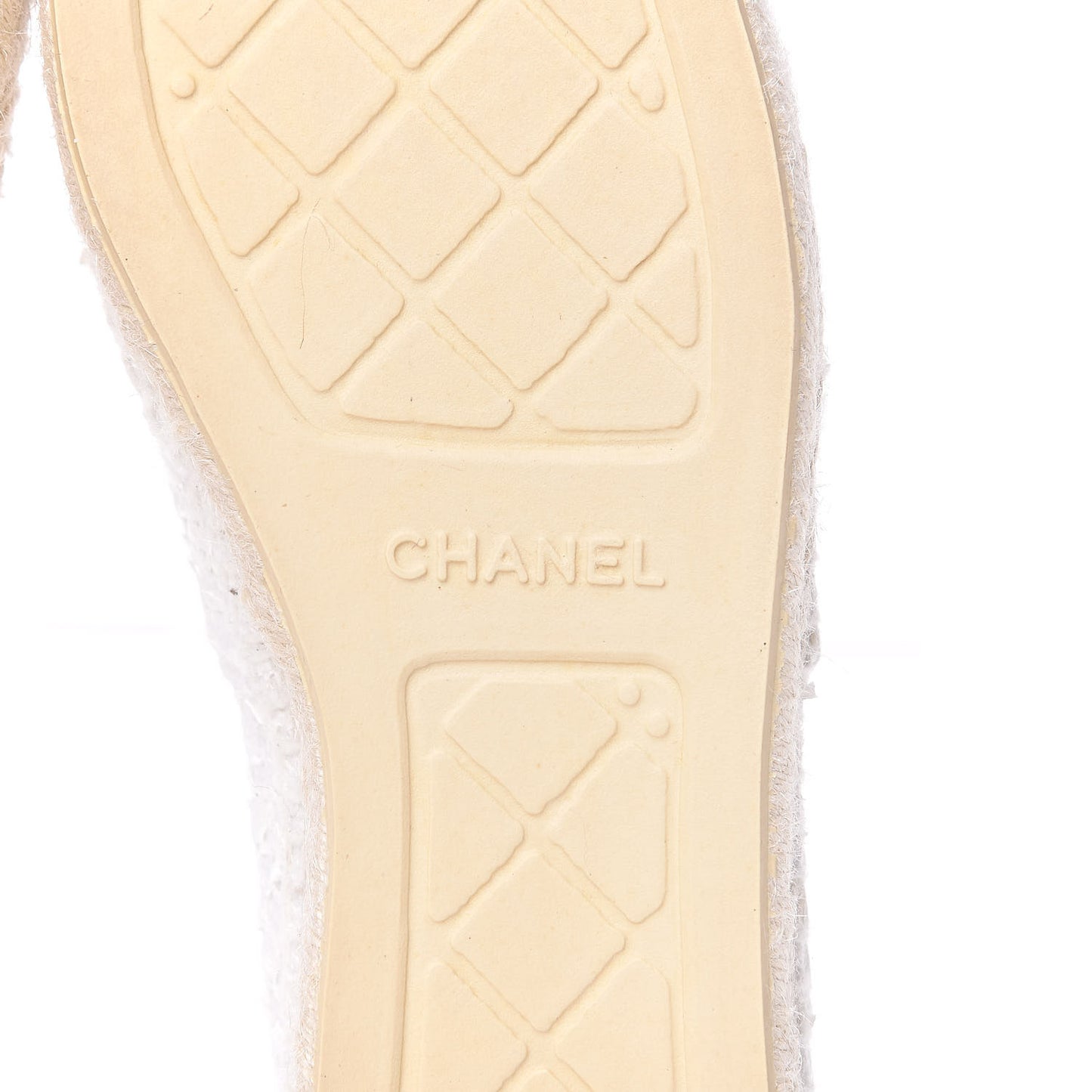 Tweed Patent CC Espadrilles 42 White