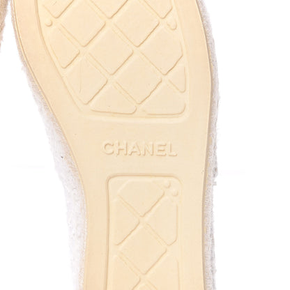 Chanel Tweed Patent CC Espadrilles 42 White 9 of 11