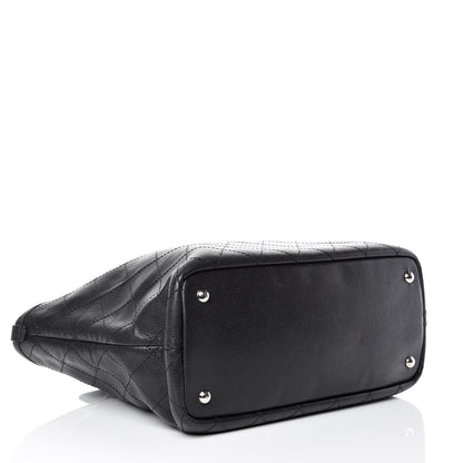 Chanel Grained Calfskin Shopping Fever Tote Black 5 of 17