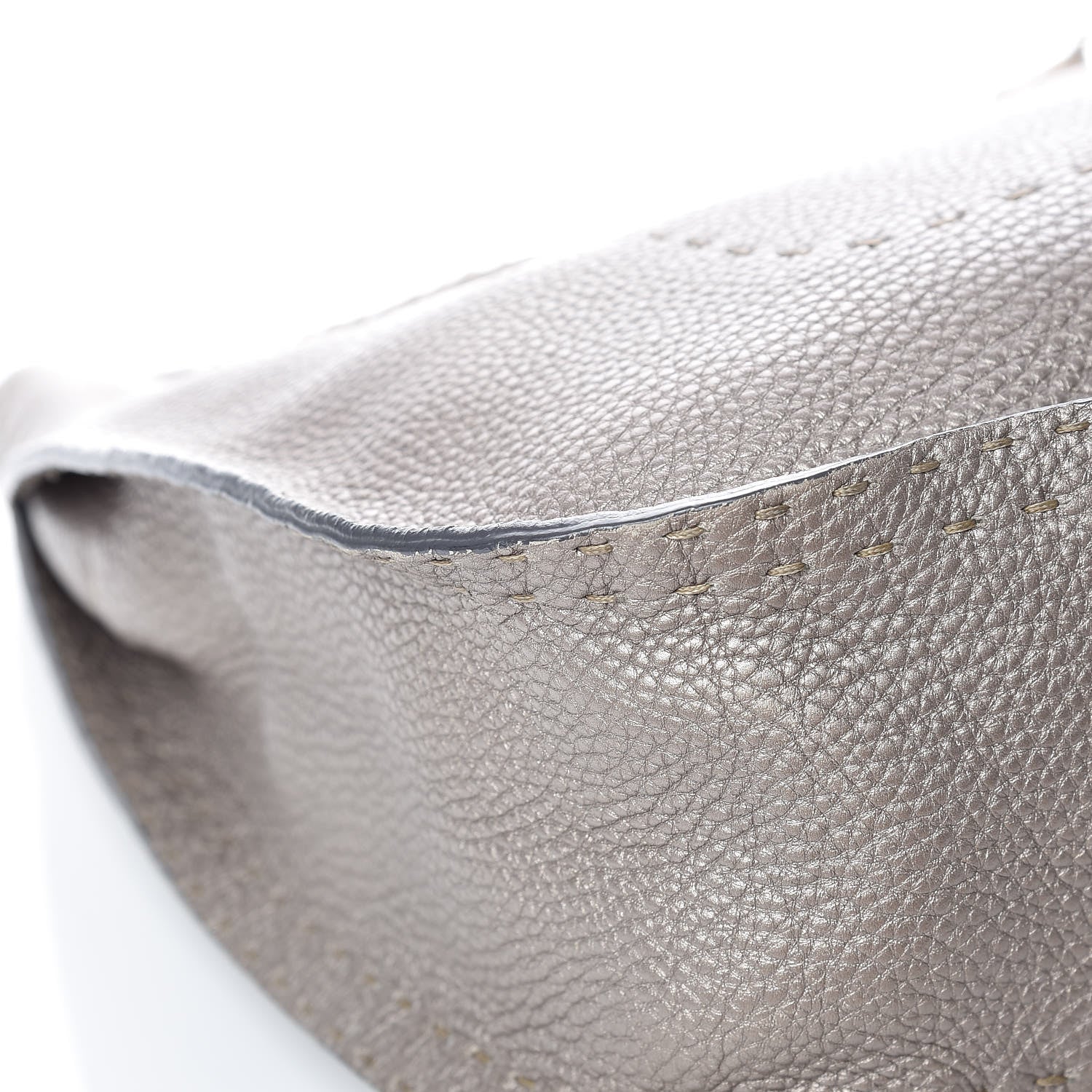 Fendi Cuoio Romano Selleria Hobo Peltro 12 of 12