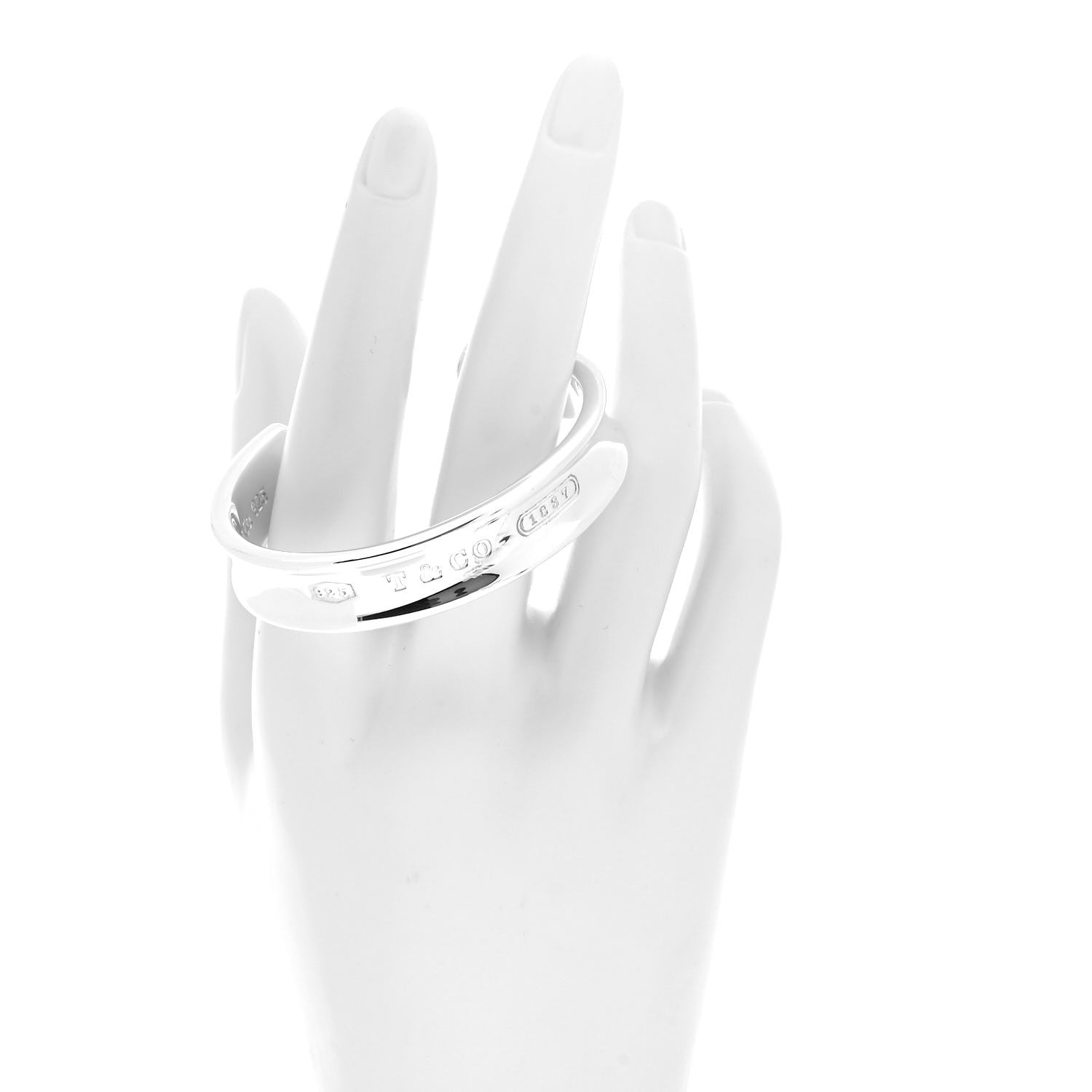 Tiffany Sterling Silver 1837 Cuff Bracelet 2 of 4