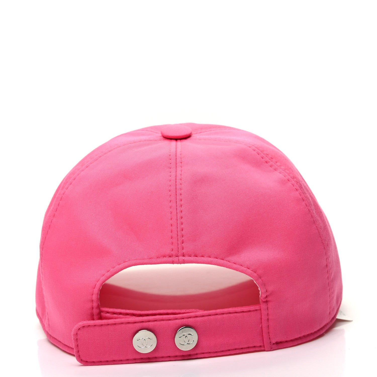 Chanel Cotton CC Cap Hat Fuchsia Orange 4 of 6