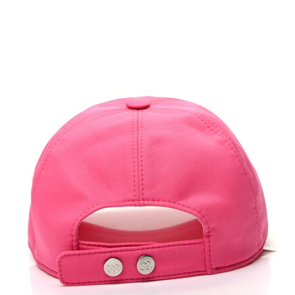 Chanel Cotton CC Cap Hat Fuchsia Orange 4 of 6
