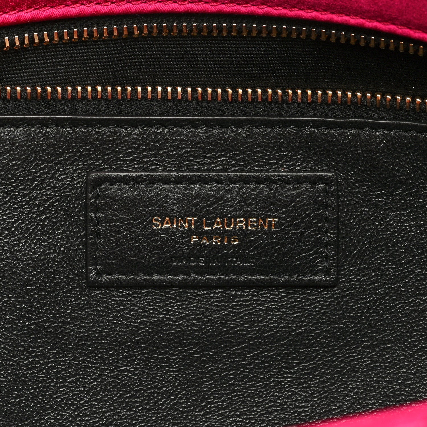 Saint Laurent Satin Quilted Sade Puffer Envelope Clutch Bubblegum 6 of 8