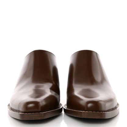 Fendi Vitello Abrasivato FF Cut Mules 38 Brown 2 of 10