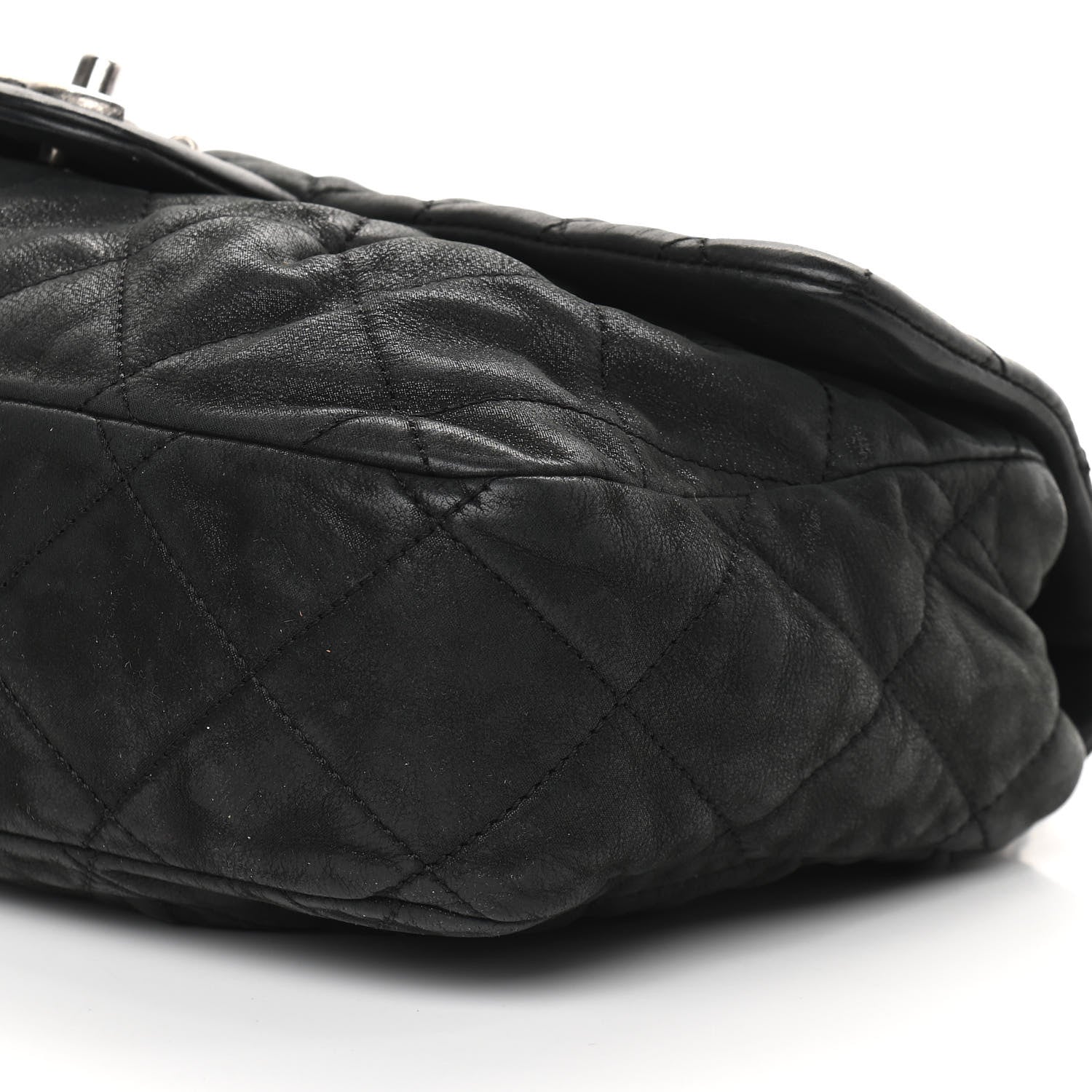 Chanel Iridescent Calfskin Large Chic Quilt Flap Black 9 of 9