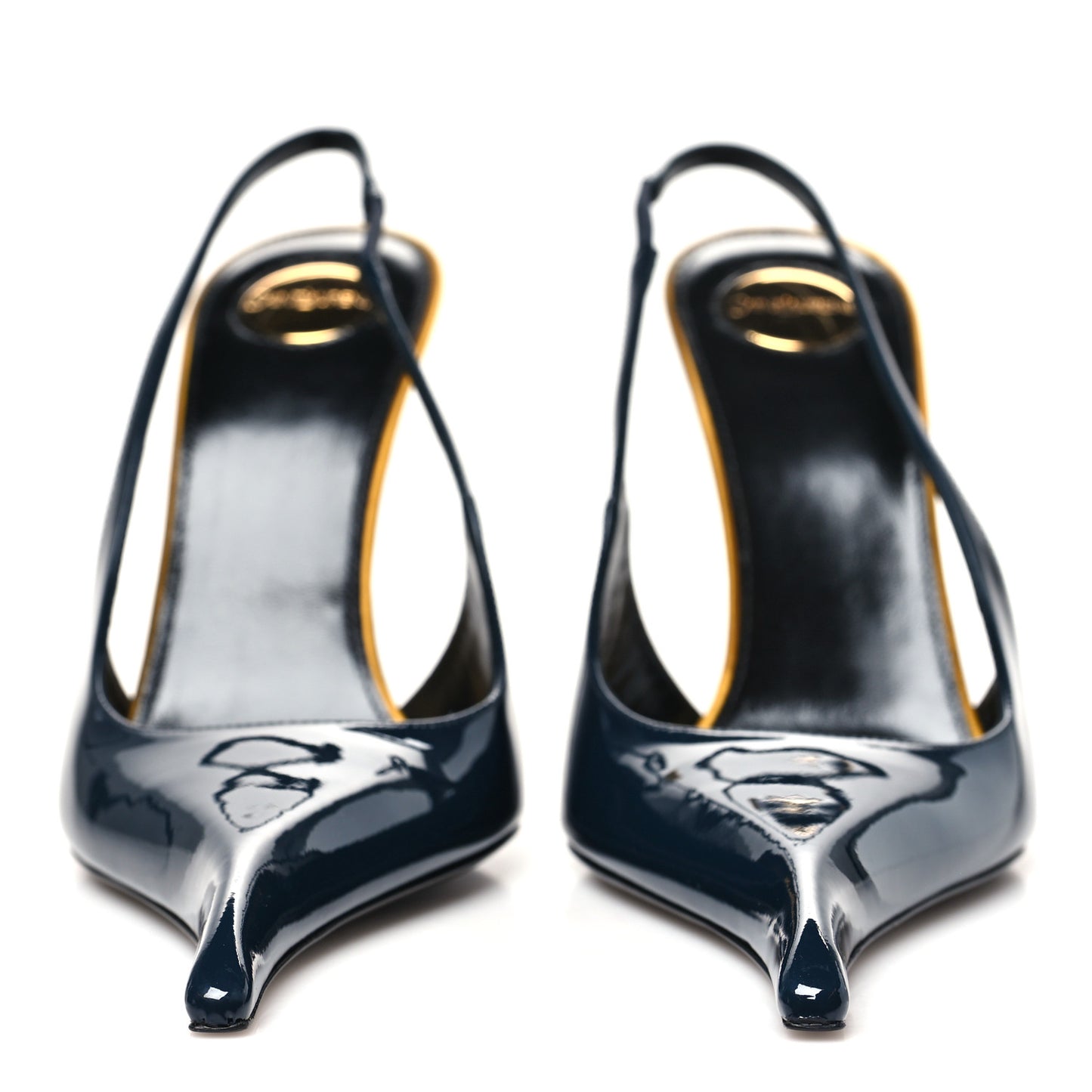 Vernice Seta Slingback Pumps 38 Overnight 38 Blue