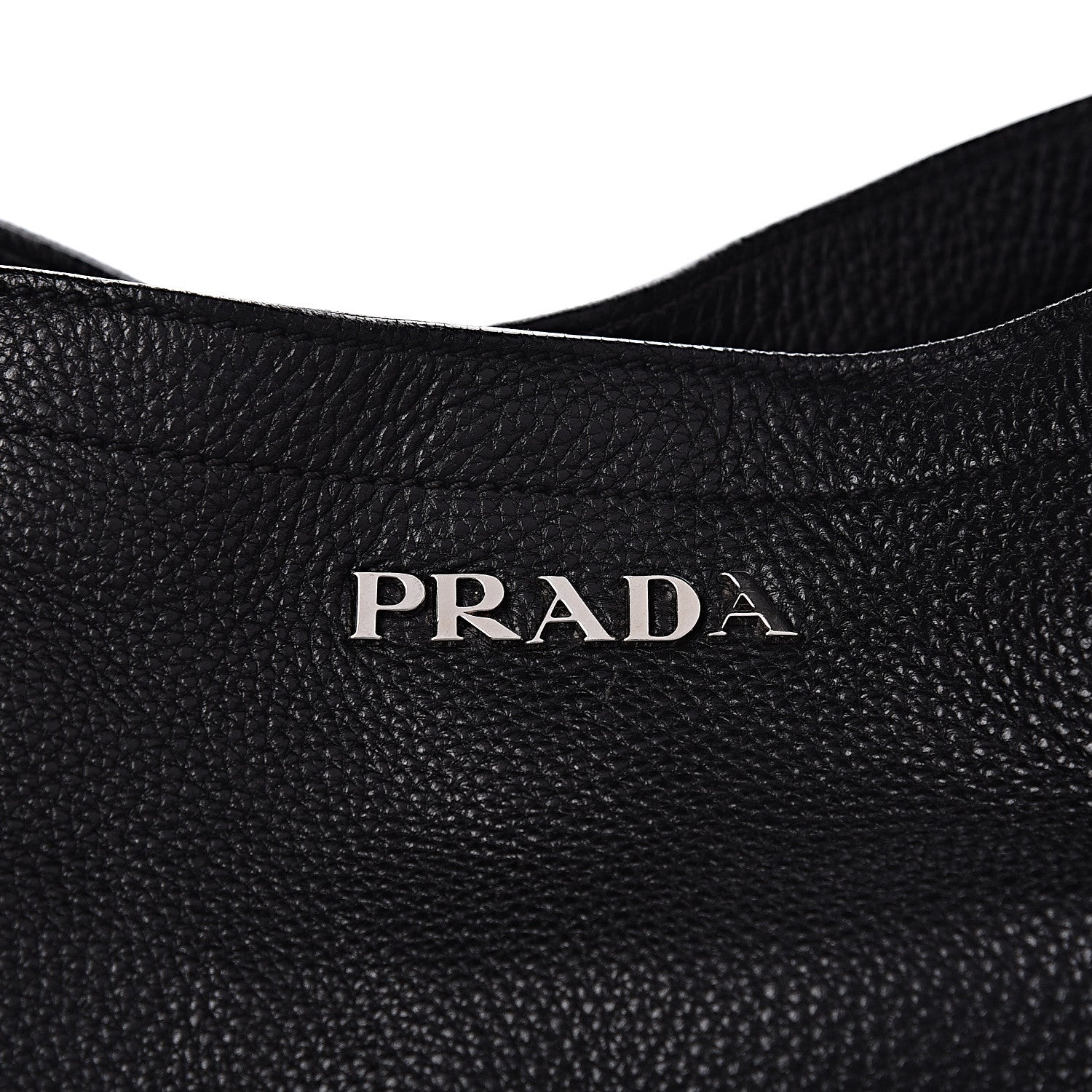 Prada Vitello Daino Side Pocket Hobo Black 17 of 17