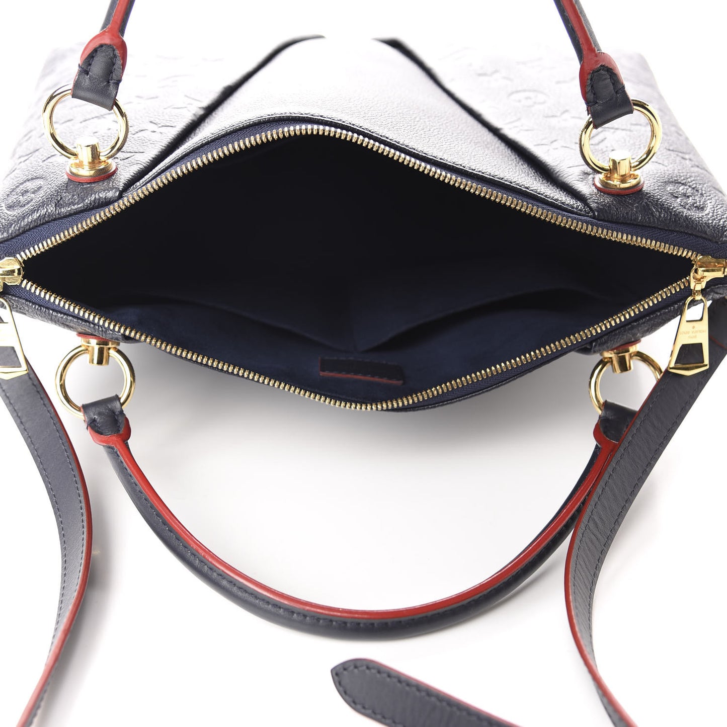 Empreinte V Tote MM Marine Rouge