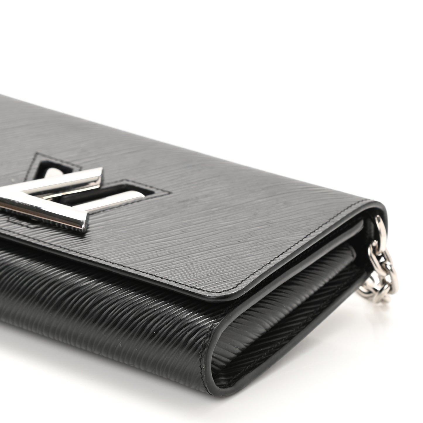 Epi Twist Chain Wallet Black