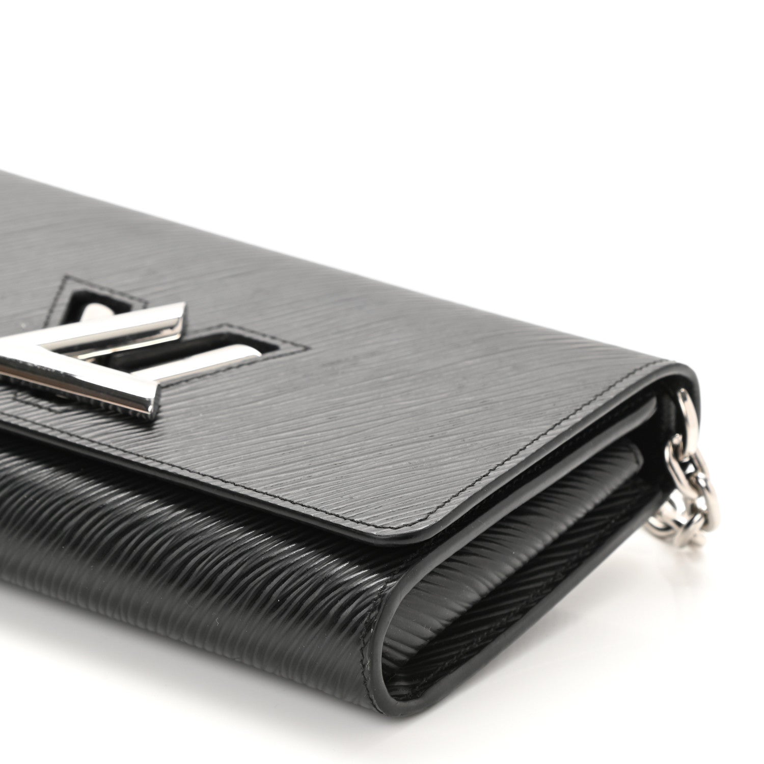 Louis Vuitton Epi Twist Chain Wallet Black 7 of 7