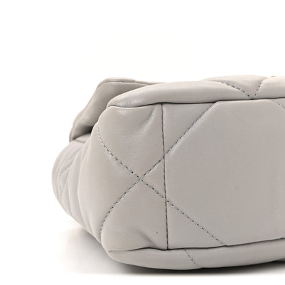 Chanel Lambskin Quilted Medium Chanel 19 Flap Grey 9 of 10