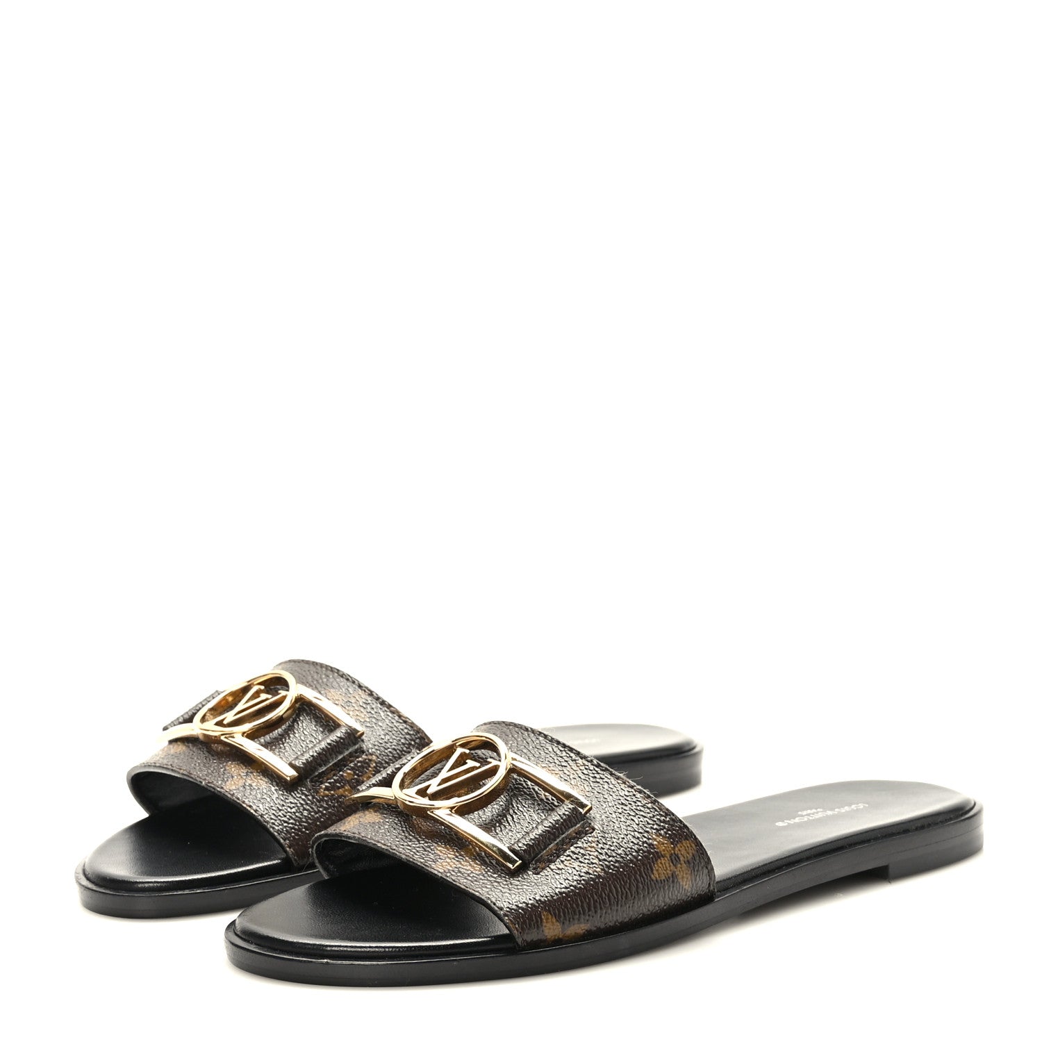 Louis Vuitton Patent Monogram Lock It Flat Mules 36.5 3 of 8