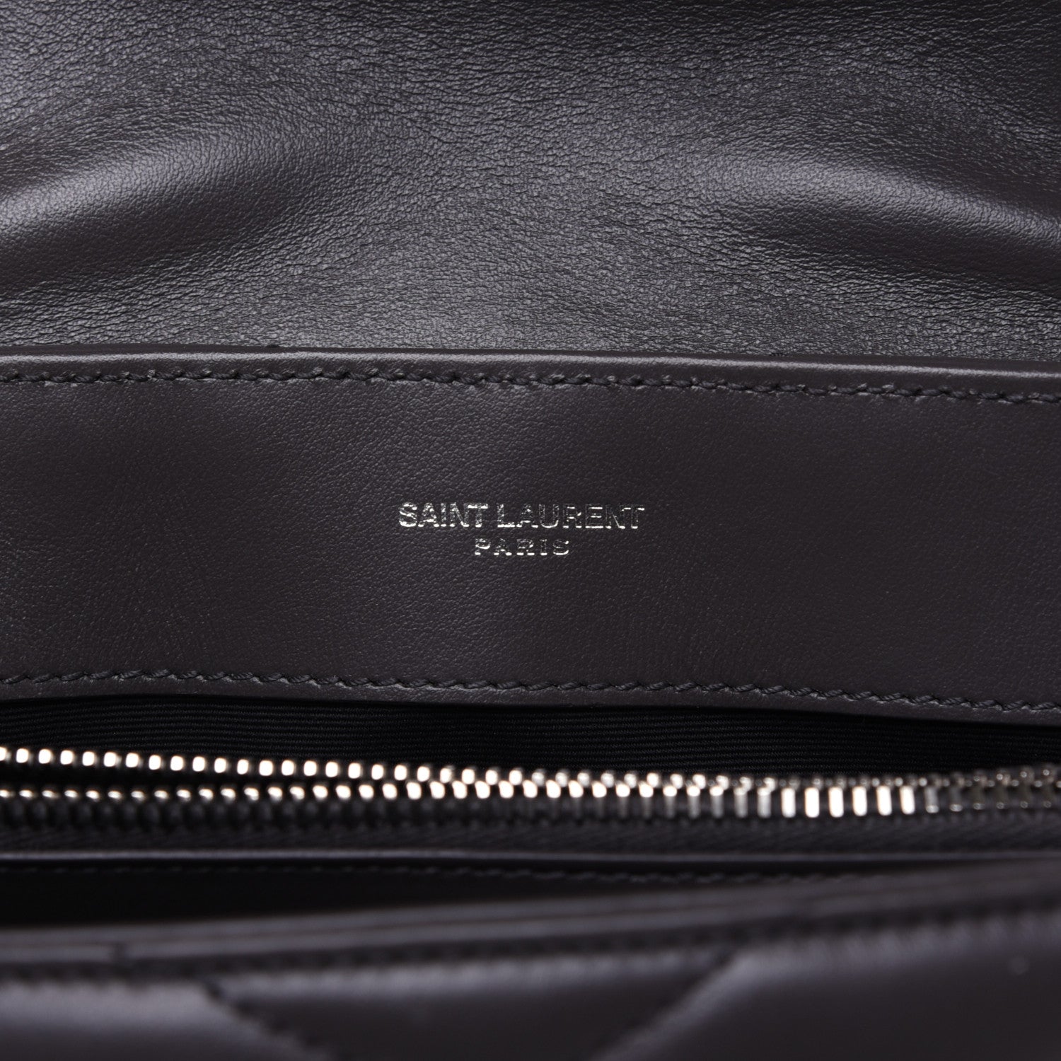 Saint Laurent Calfskin Y Quilted Monogram Small Loulou Chain Satchel Asphalt 8 of 14