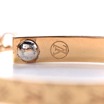 Louis Vuitton Nanogram Hoop Earrings Gold 4 of 5