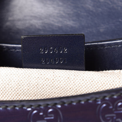 Gucci Shine Guccissima Medium Emily Chain Shoulder Bag Melanzana 7 of 9