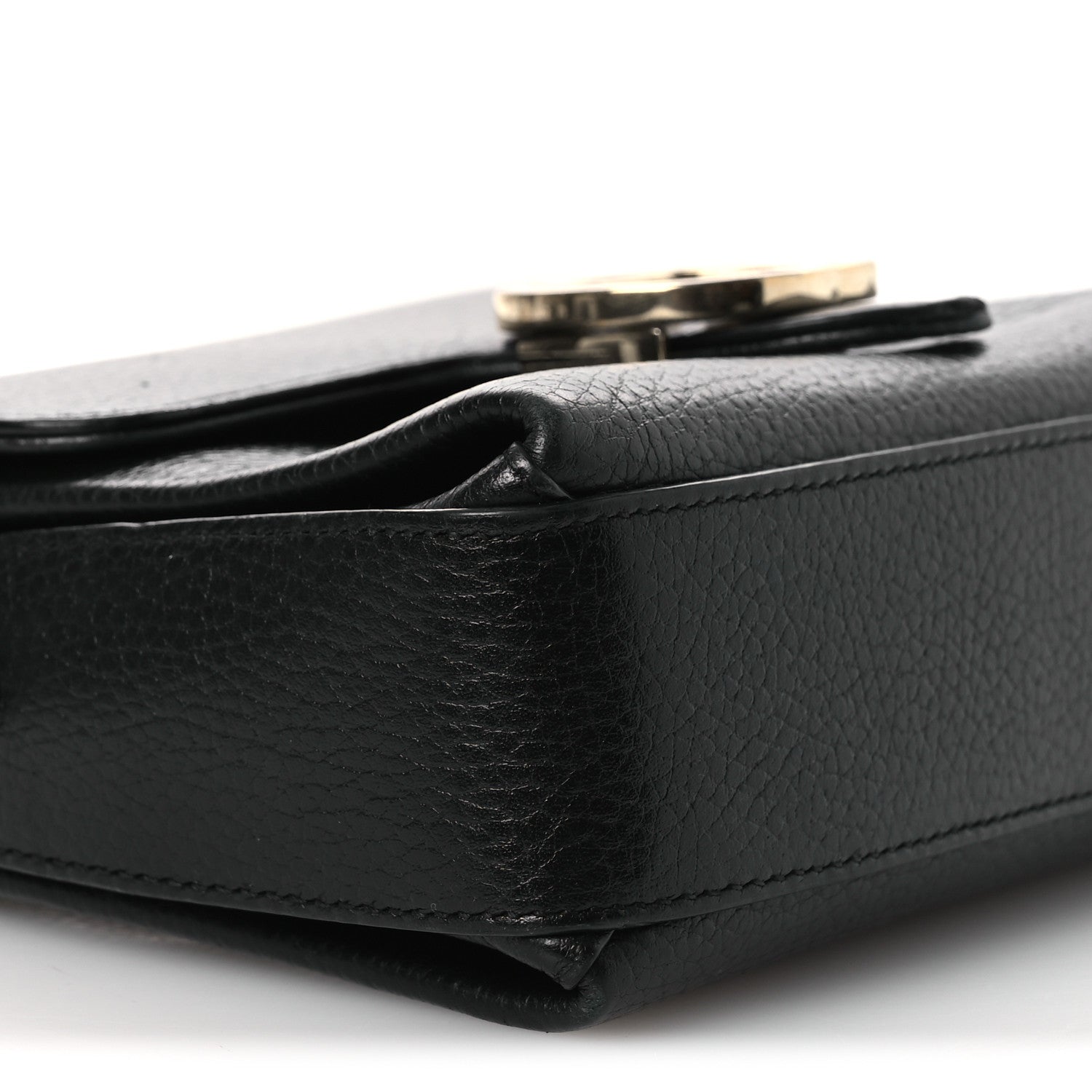 Gucci Dollar Calfskin Interlocking G Crossbody Bag Black 9 of 15