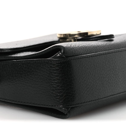 Gucci Dollar Calfskin Interlocking G Crossbody Bag Black 9 of 15