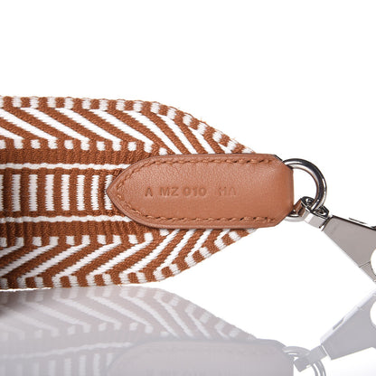 Hermes Toile Swift 50mm Sangle Cavale Shoulder Strap Ecru Beige Gold 2 of 4