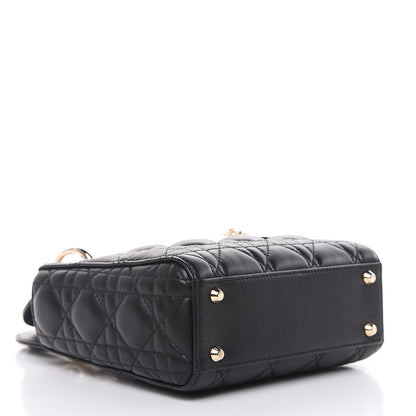 Christian Dior Lambskin Cannage Mini Lady Dior Black 4 of 11