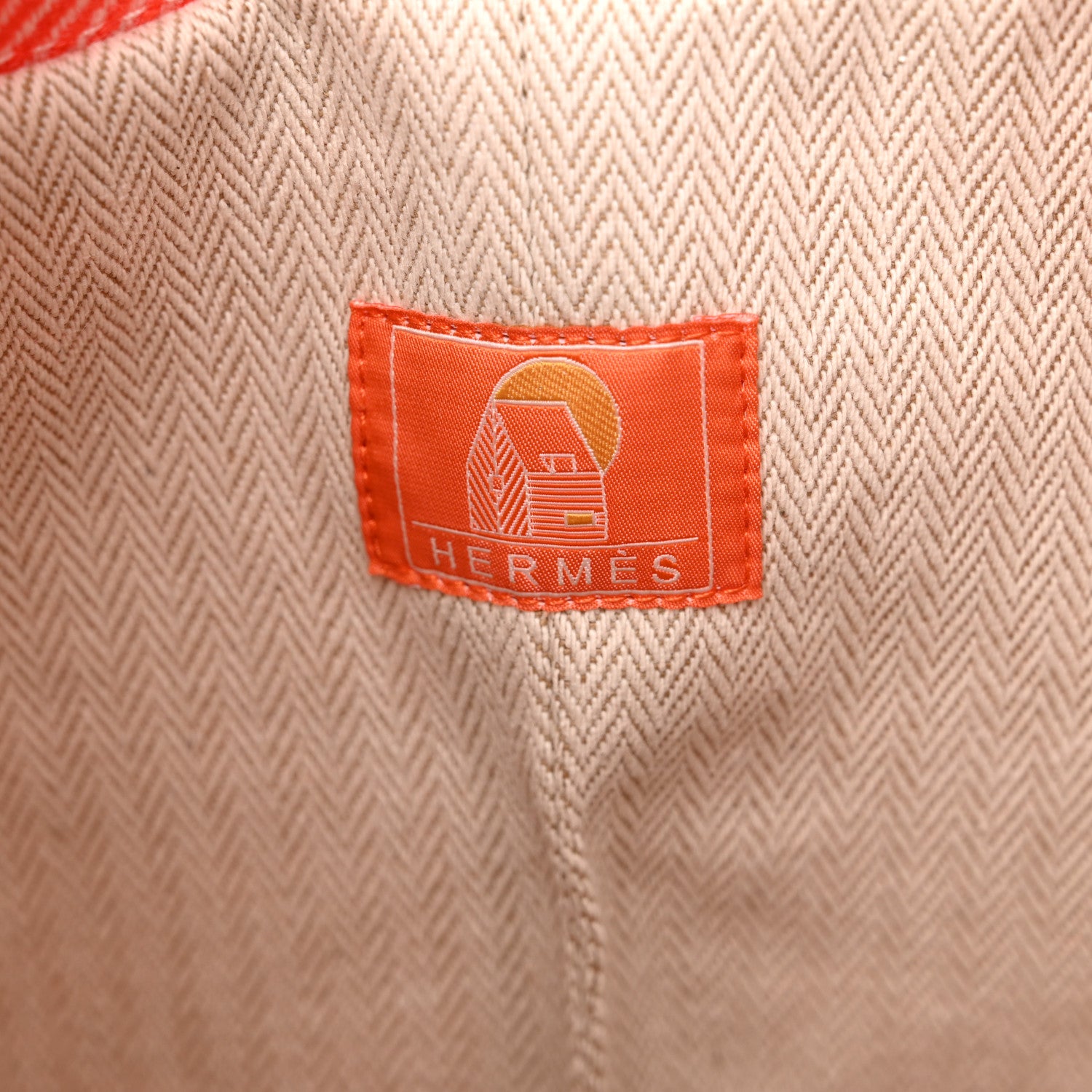 Hermes Les Cabanes Duffle Bag Orange Feu 6 of 10