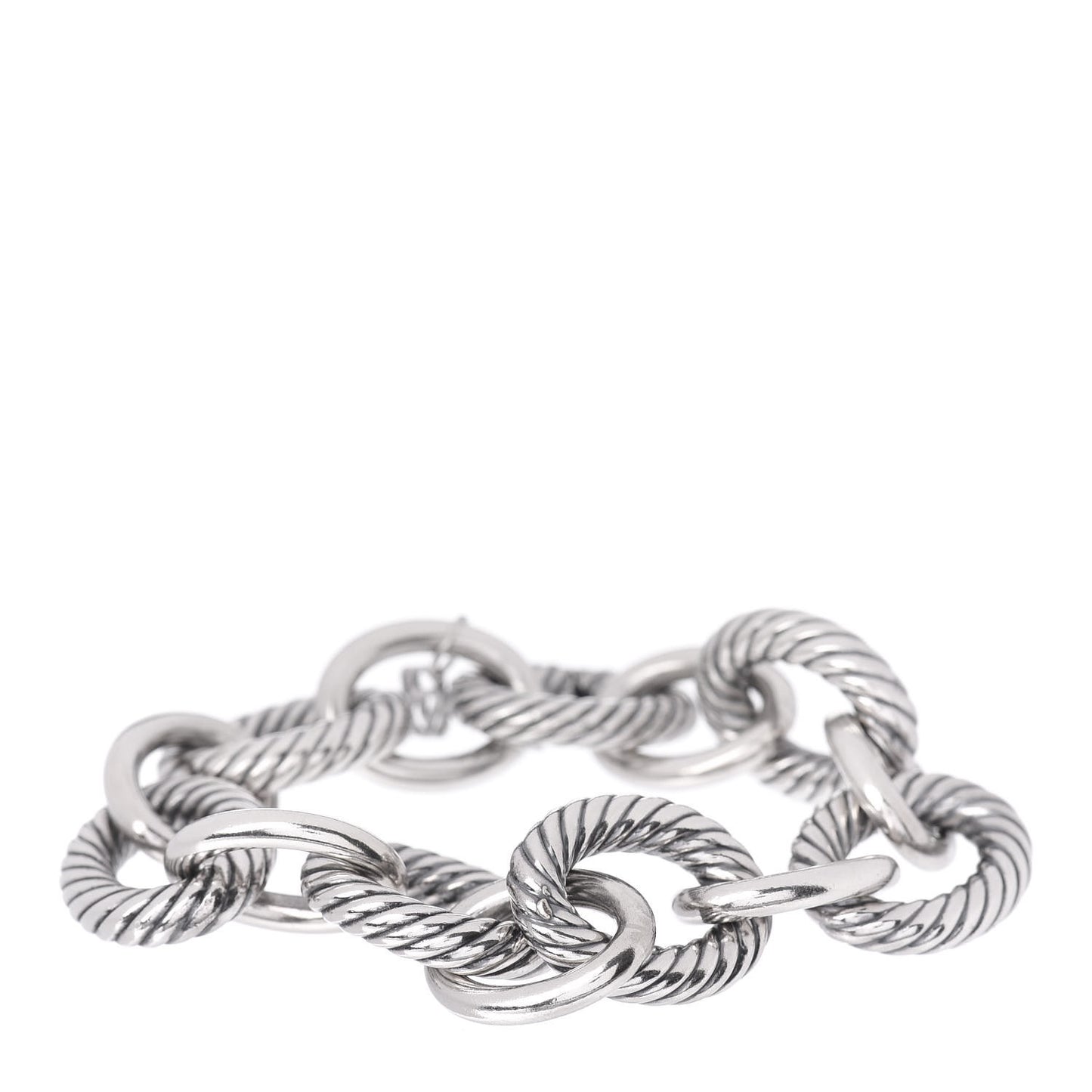 Sterling Silver 17mm Extra Large Oval Link Bracelet