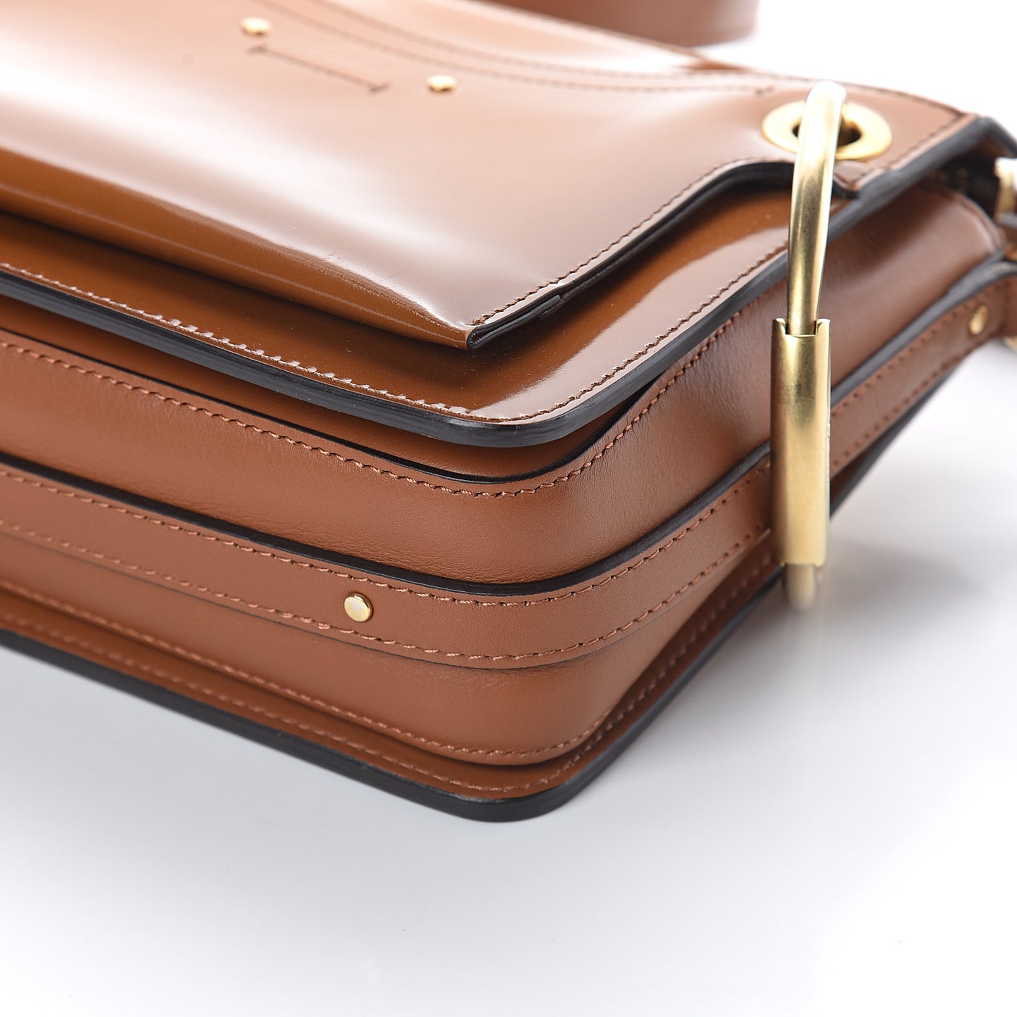 Patent Small Roy Bag Caramel