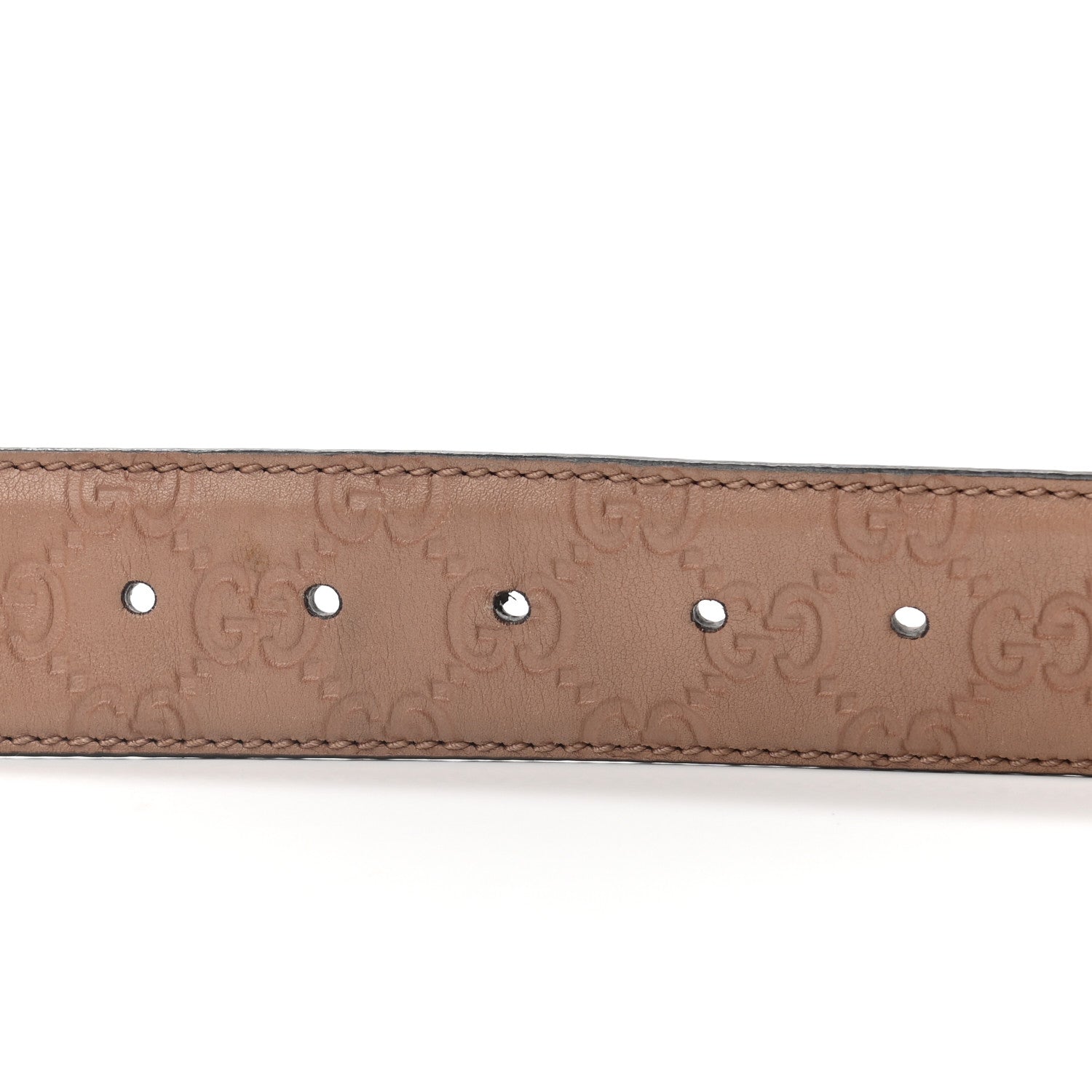 Gucci Guccissima Interlocking G Belt 85 34 Winter Rose 5 of 5