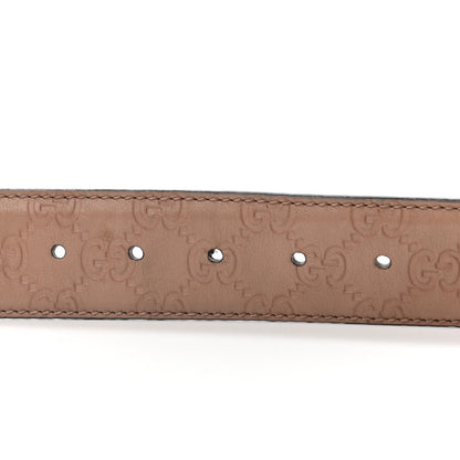 Gucci Guccissima Interlocking G Belt 85 34 Winter Rose 5 of 5