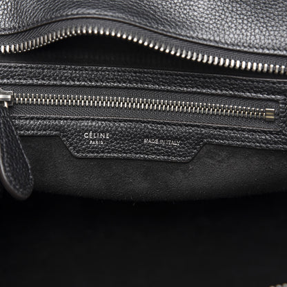 Celine Drummed Calfskin Micro Luggage Black 5 of 8