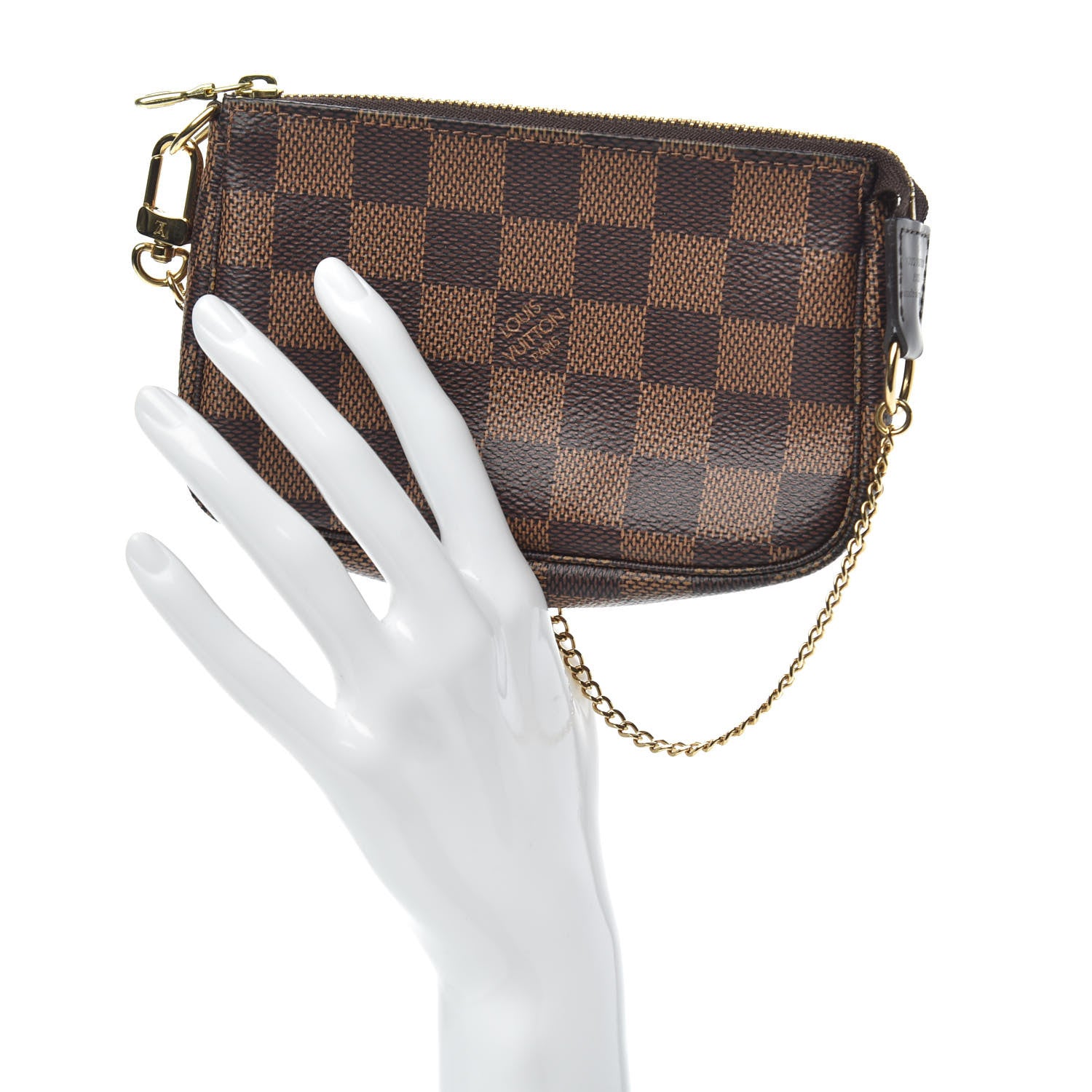 Louis Vuitton Damier Ebene Mini Pochette Accessories 2 of 9