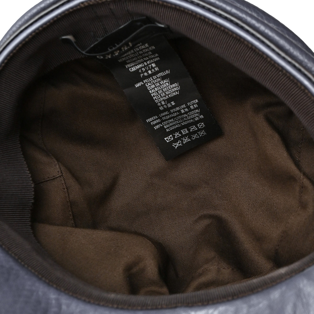 Calfskin Cellarius Hat XS  Washed Indigo