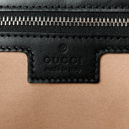 Gucci Calfskin Matelasse Aria Small GG Marmont Shoulder Bag Black 6 of 10