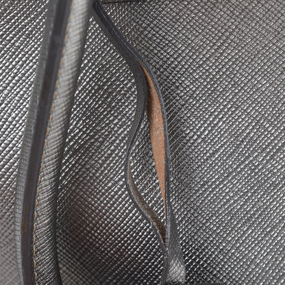Prada Metallic Saffiano Lux Bowler Silver 15 of 23