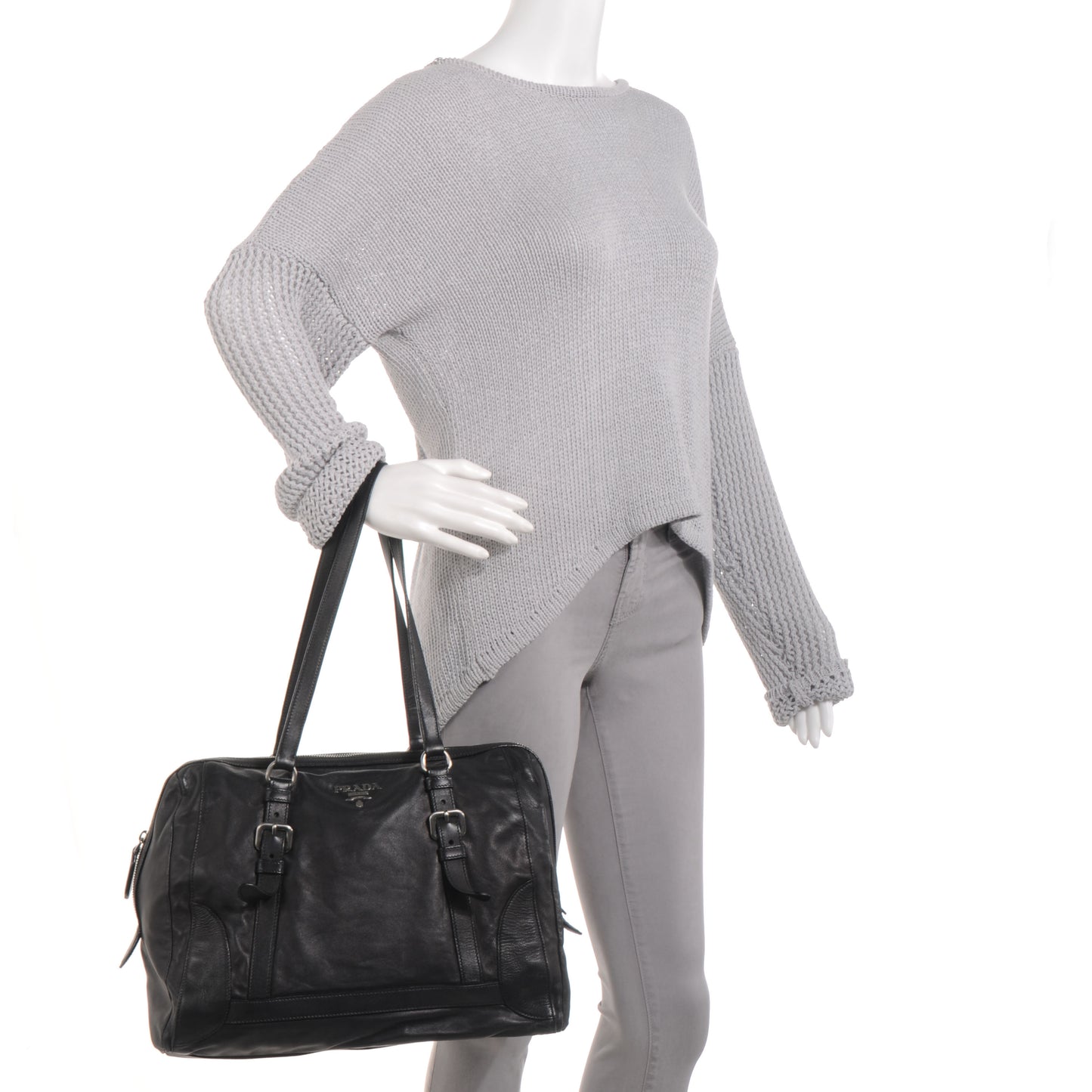 Nappa Delave Tote Black