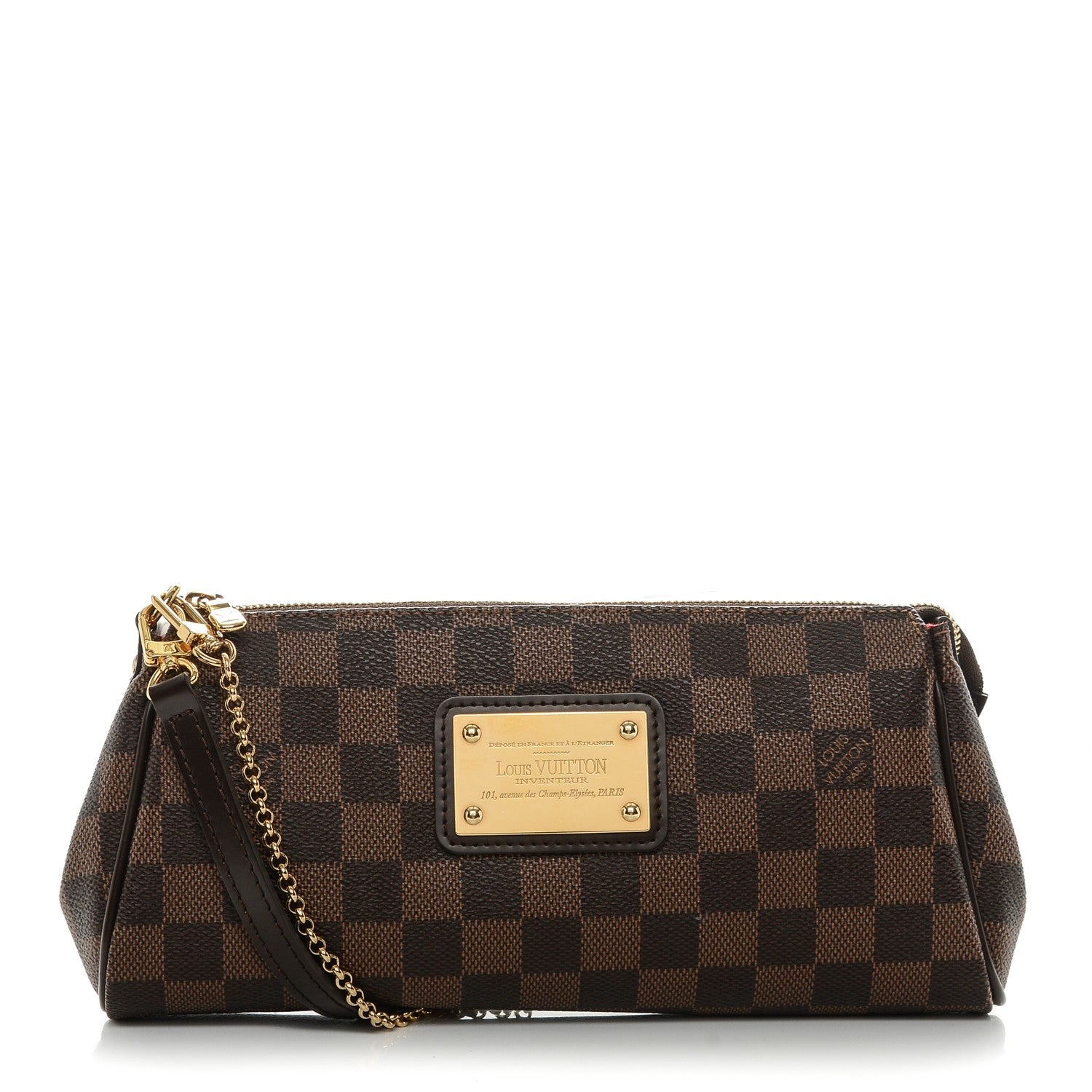 Louis Vuitton Damier Ebene Eva Clutch 1 of 7