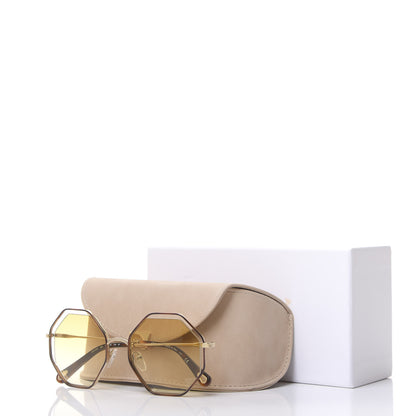 Chloe Octagonal Sunglasses CE132S Gold 9 of 9