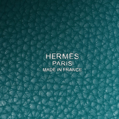 Hermes Taurillon Clemence Picotin Lock 18 PM Vert Verone 6 of 10