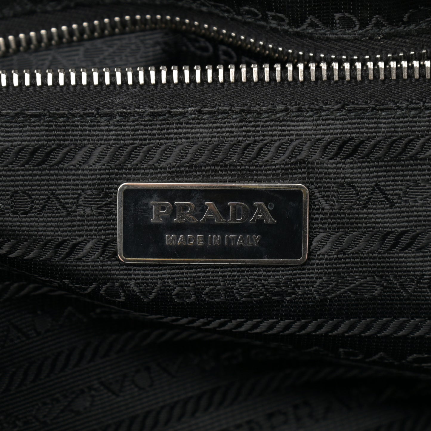 Tessuto Nylon Saffiano Tote Black