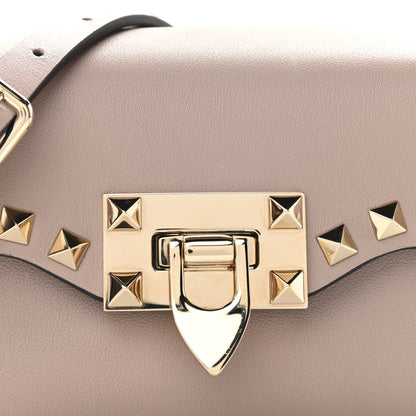 Valentino Garavani Calfskin Mini Rockstud Crossbody Bag Poudre 8 of 10