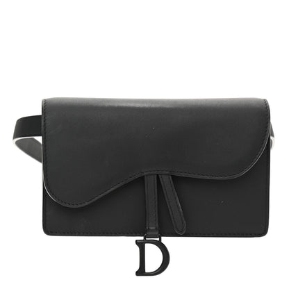 Christian Dior Ultra Matte Calfskin Saddle Belt Bag Black 1 of 7