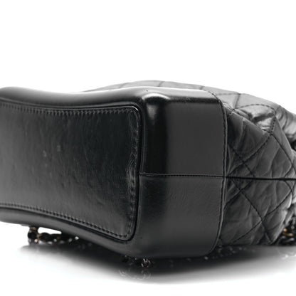 Chanel Aged Calfskin Quilted Small Gabrielle Backpack Black 9 of 9