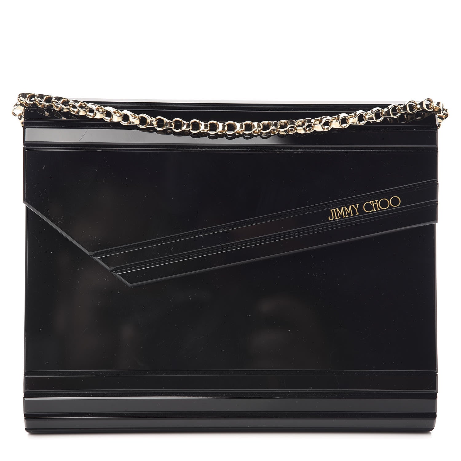 Jimmy Choo Acrylic Candy Clutch Black 1 of 8